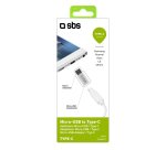 SBS Câble USB Adaptateur Micro USB femelle vers Type C mâle