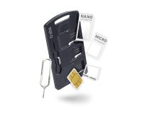SBS Adaptateur de voyage Kit adaptateurs carte SIM-NANO/MICRO-MICRO/NORMAL