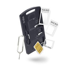 SBS Adaptateur de voyage Kit adaptateurs carte SIM-NANO/MICRO-MICRO/NORMAL