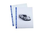 Buste forate con banda colorata - Linear - buccia - 21 x 29,7 cm - blu - Favorit - conf. 10 pezzi