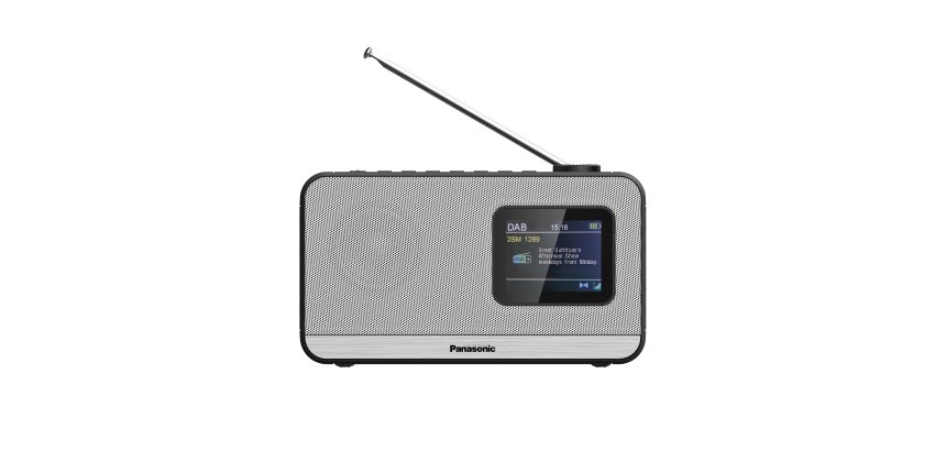 Panasonic RF-D15 Portátil Digital Negro, Plata