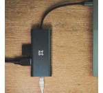 XtremeMac XWH-HUB8-13 hub & concentrateur USB Type-C 40000 Mbit/s Gris