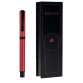 Roller belius turbo aluminium texture pointillee attributs  noir encre bleue coloris      rouge dans coffret cadeau