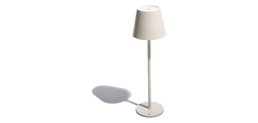Muitomas TABLELAMPWH lampada da tavolo LED Bianco