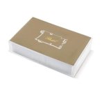 Scatola 100 biglietti bianchi - Bristol - 6,9 x 10,6 cm - 240 gr - Rex Sadoch