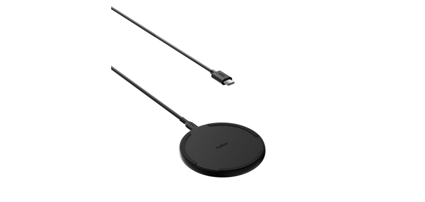 Belkin WIA012HQBK chargeur d'appareils mobiles Smartphone Noir Secteur Recharge sans fil Charge rapide Intérieure