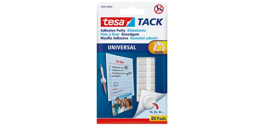 TACK Pâte à fixer UNIVERSAL, amovible, blanc