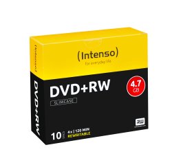 Intenso DVD+RW 4.7GB, 4x 4,7 GB 10 pz