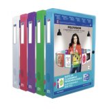 Boîte classement elba polypropylène polyvision translucide 7/10e a4 24x32cm dos 4cm assortis