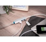 Digitus Adaptador LAN Gigabit y concentrador USB 3.0 de 3 puertos
