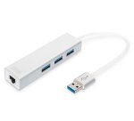 Digitus Adaptador LAN Gigabit y concentrador USB 3.0 de 3 puertos