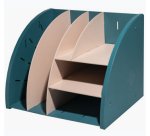 Organiseur de bureau The Organizer Skandi - Bleu Pacifique/Nude