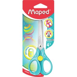 Maped 473110 stationery/craft scissors Art & Craft scissors Straight cut Stainless steel, Turquoise, Yellow