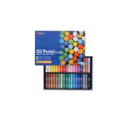 Pastels a l'huile ronds oz mungyo boite 36 unites        coloris assortis