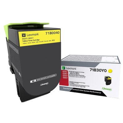 Lexmark 71B0040 Cartouche de toner 1 pièce(s) Original Jaune