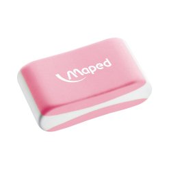 Gomme maped essential soft coloris assortis présentoir   40u