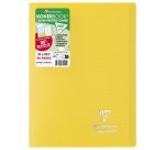 Cahier piqué Koverbook A4 96 pages grands carreaux couverture polypropylène opaque 100% recyclé - Assortis
