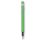 Stylo-plume caran d'ache 840 pop line corps aluminium plume moyenne coloris vert lime étui