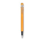 Stylo-plume caran d'ache 840 pop line corps aluminium plume moyenne coloris orange étui