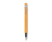 Stylo-plume caran d'ache 840 pop line corps aluminium plume moyenne coloris orange étui