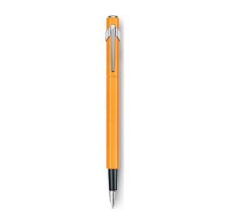 Stylo-plume caran d'ache 840 pop line corps aluminium plume moyenne coloris orange étui