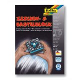 Papier dessin folia a4 130g/m2 unicolore noir paquet 20f