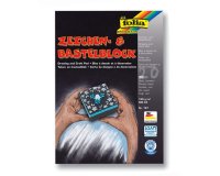 Papier dessin folia a4 130g/m2 unicolore noir paquet 20f