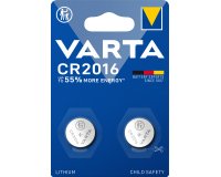 Varta LITHIUM Coin CR2016 (Batteria a bottone, 3V) Blister da 2