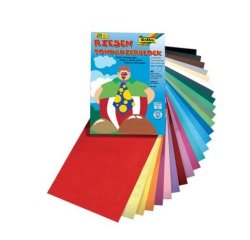 Bloc dessin folia lisse couleur 24x32 cm 130g 50      feuilles coloris assortis
