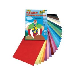 Bloc dessin folia lisse couleur 24x32 cm 130g 50      feuilles coloris assortis