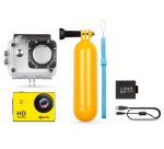 Hamlet Exagerate Skuba Action Cam action camera HD con schermo LCD da 2 pollici con custodia impermeabile de manico galleggiante