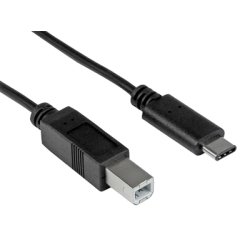 Hamlet XCTC-U2B100 USB cable USB 2.0 1 m USB B USB C Black