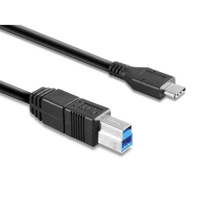 Hamlet XCTC-U3B100 USB cable USB 3.2 Gen 2 (3.1 Gen 2) 1 m USB C USB B Black