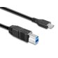 Hamlet XCTC-U3B100 USB cable USB 3.2 Gen 2 (3.1 Gen 2) 1 m USB C USB B Black