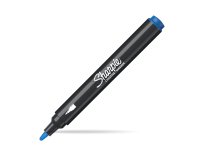 Marqueur sharpie creatif pointe ogive trait 2,5mm      encre acrylique coloris bleu
