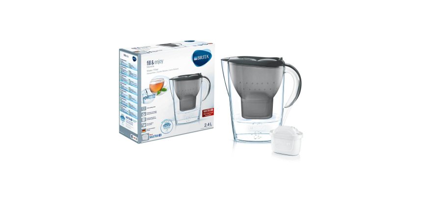 Bouteille et carafe filtrante Brita Carafe filtrante Marella graphite (2,4L) inclus 1 cartouche filtrante MAXTRA PRO All-in-1