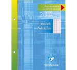 Feuillets mobiles sous étui 17x22 cm 200 pages perforées 2 trous grands carreaux