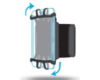 Mobilis ARM BAND 4-6IN . funda para teléfono móvil 15,2 cm (6") Brazalete caso Negro