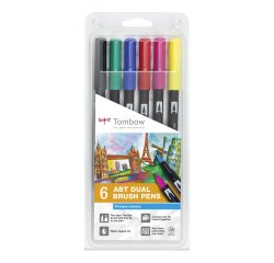 Feutre double pointe 'ABT DUAL BRUSH PEN', couleurs