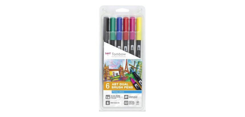Feutre double pointe 'ABT DUAL BRUSH PEN', couleurs
