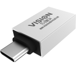 Vision TC-USBC3A changeur de genre de câble USB-A USB-C Blanc