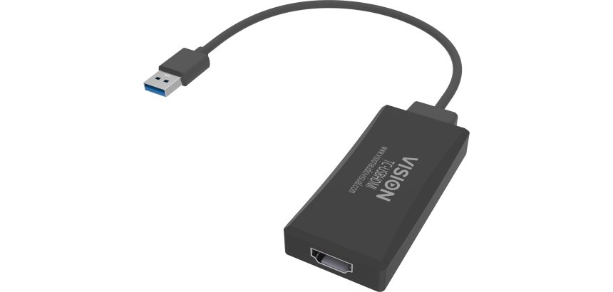 Vision TC-USBHDMI adaptateur graphique USB 1920 x 1080 pixels Noir