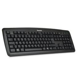 Hamlet XKKITA2-D1W-BK keyboard Office USB QWERTZ German Black