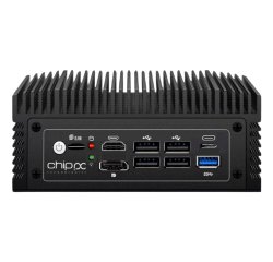 Chip PC ID PC 4 LAN Intel® N N100 8 Go DDR4-SDRAM 256 Go SSD Windows 11 Pro Mini PC Noir