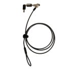 Port Designs 901211 câble antivol Noir, Laiton