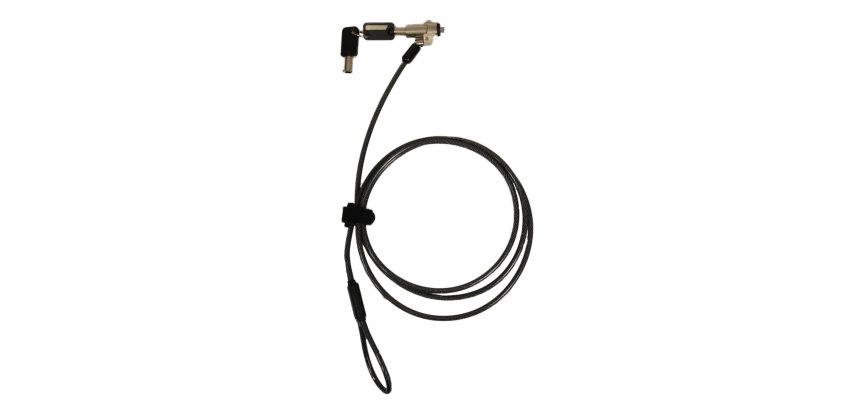 Port Designs 901211 câble antivol Noir, Laiton