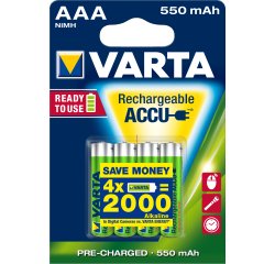 Varta Ready2Use HR03 4pcs Rechargeable battery AAA Nickel-Metal Hydride (NiMH)