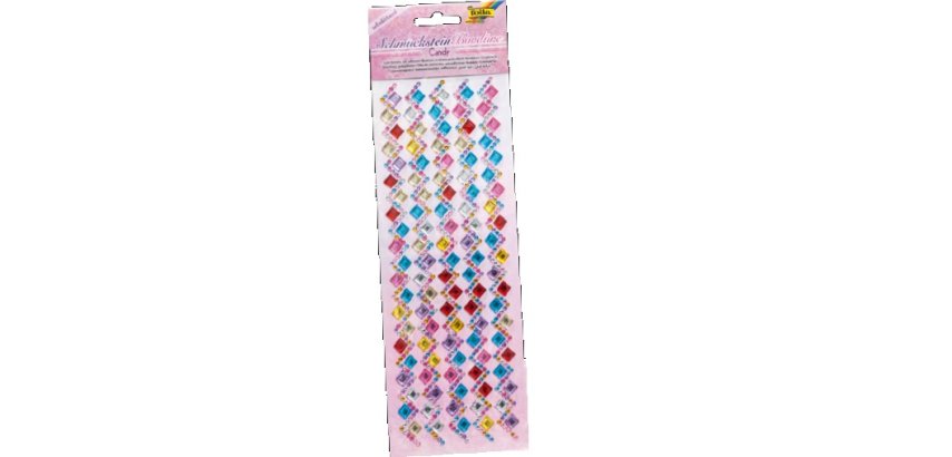 Bordure en strass 'Candy 1', autocollant