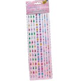 Lot bordures strass folia adhesive 25 cm 5 unites       coloris et formes assorties