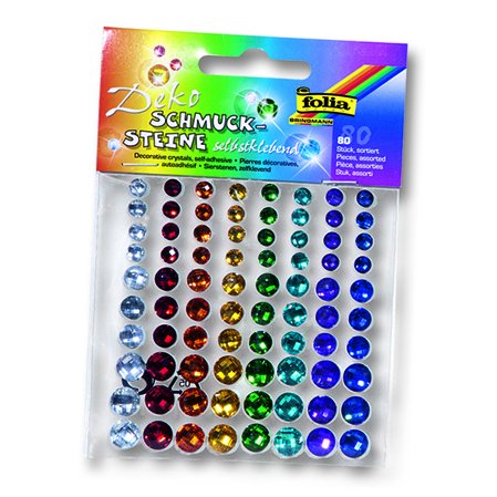 Pierres décoratives 'Rainbow', autoadhésif, assorti